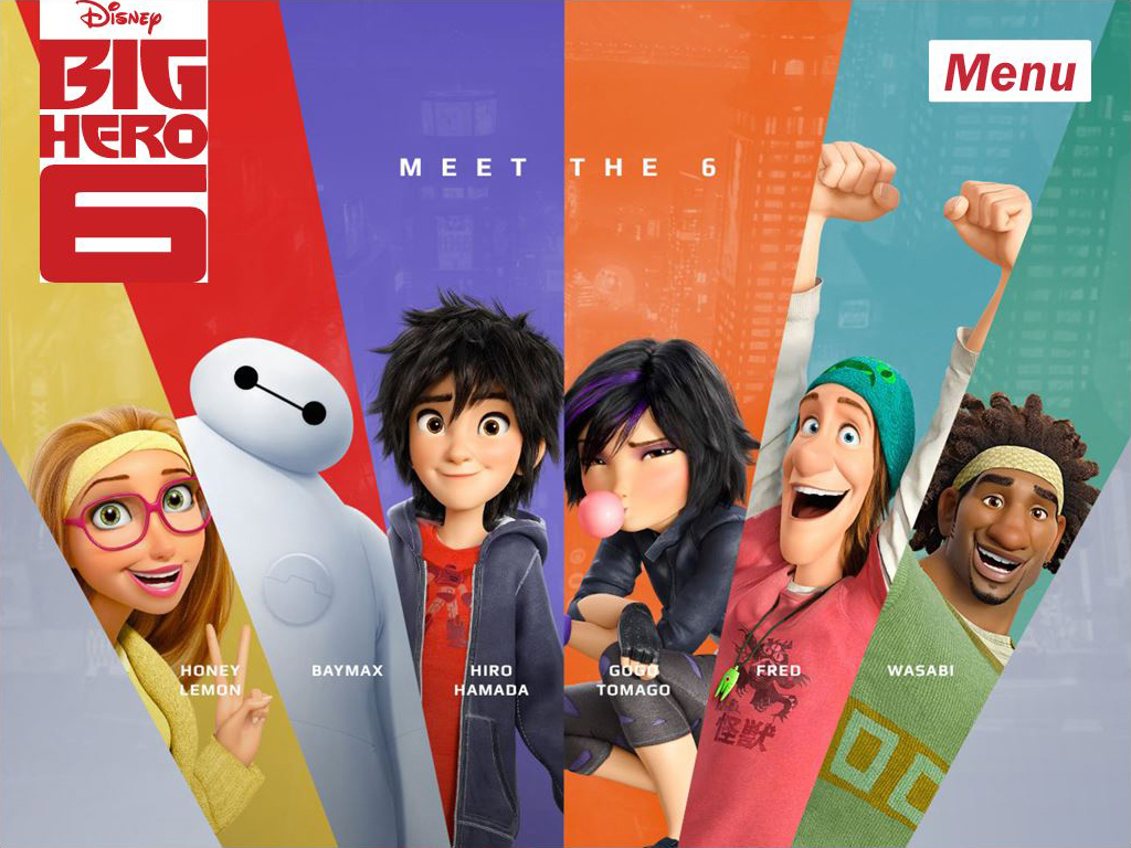 Big Hero 6 Character Menu